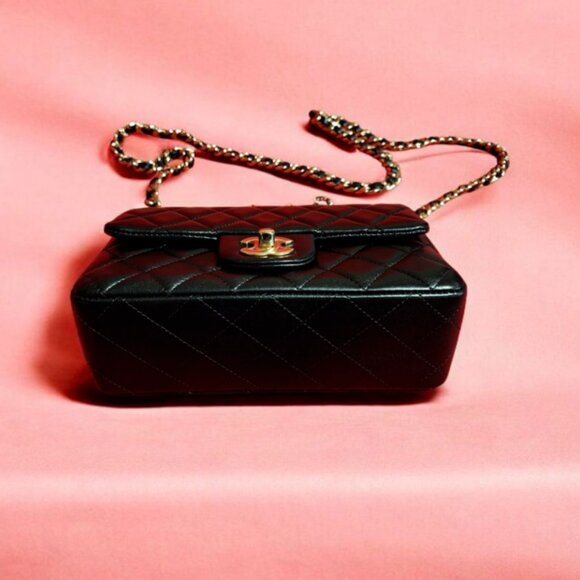 Chanel Coco Charms Mini Rectangular Flap Bag – Black Quilted Lambskin, Gold Hard - Picture 4 of 14